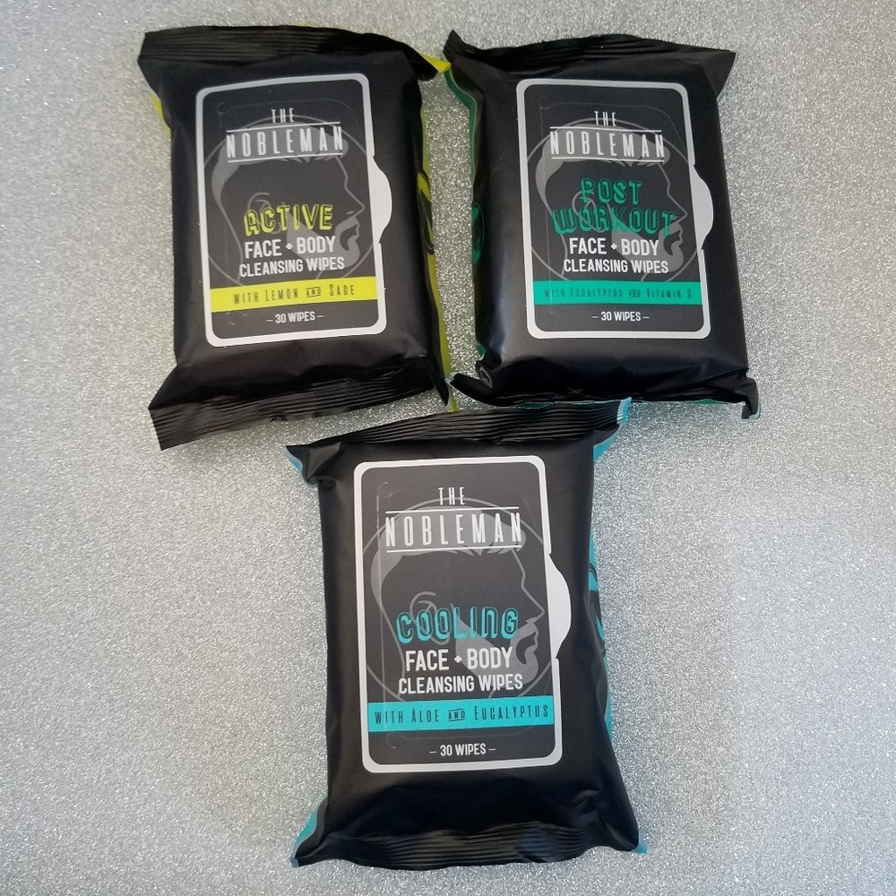 The Nobleman Men's‎ Face + Body Cleansing Wipes